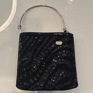 Elegant Black Sequin Handbag